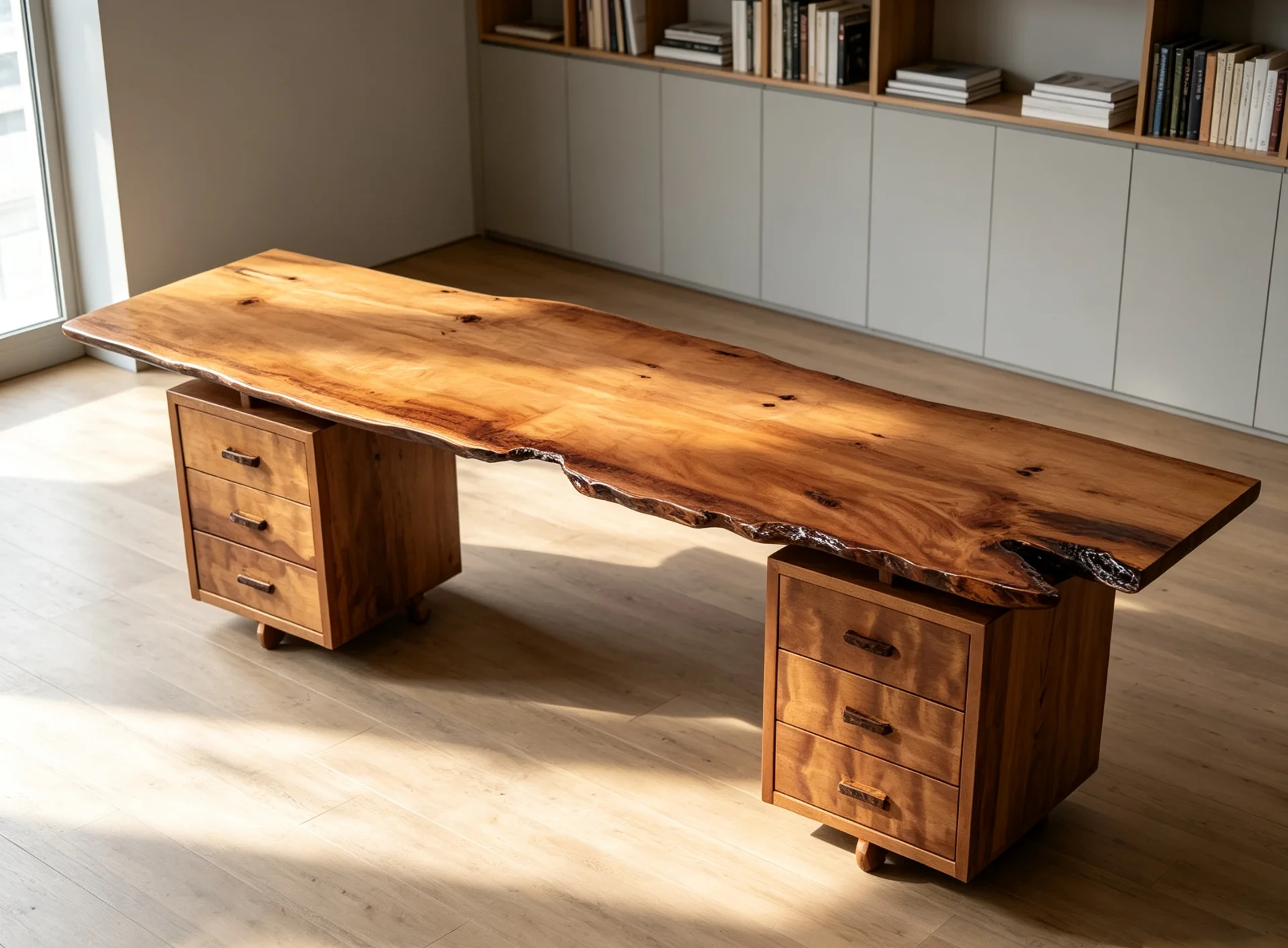 Swamp Kauri Writing Desk — Progress photo