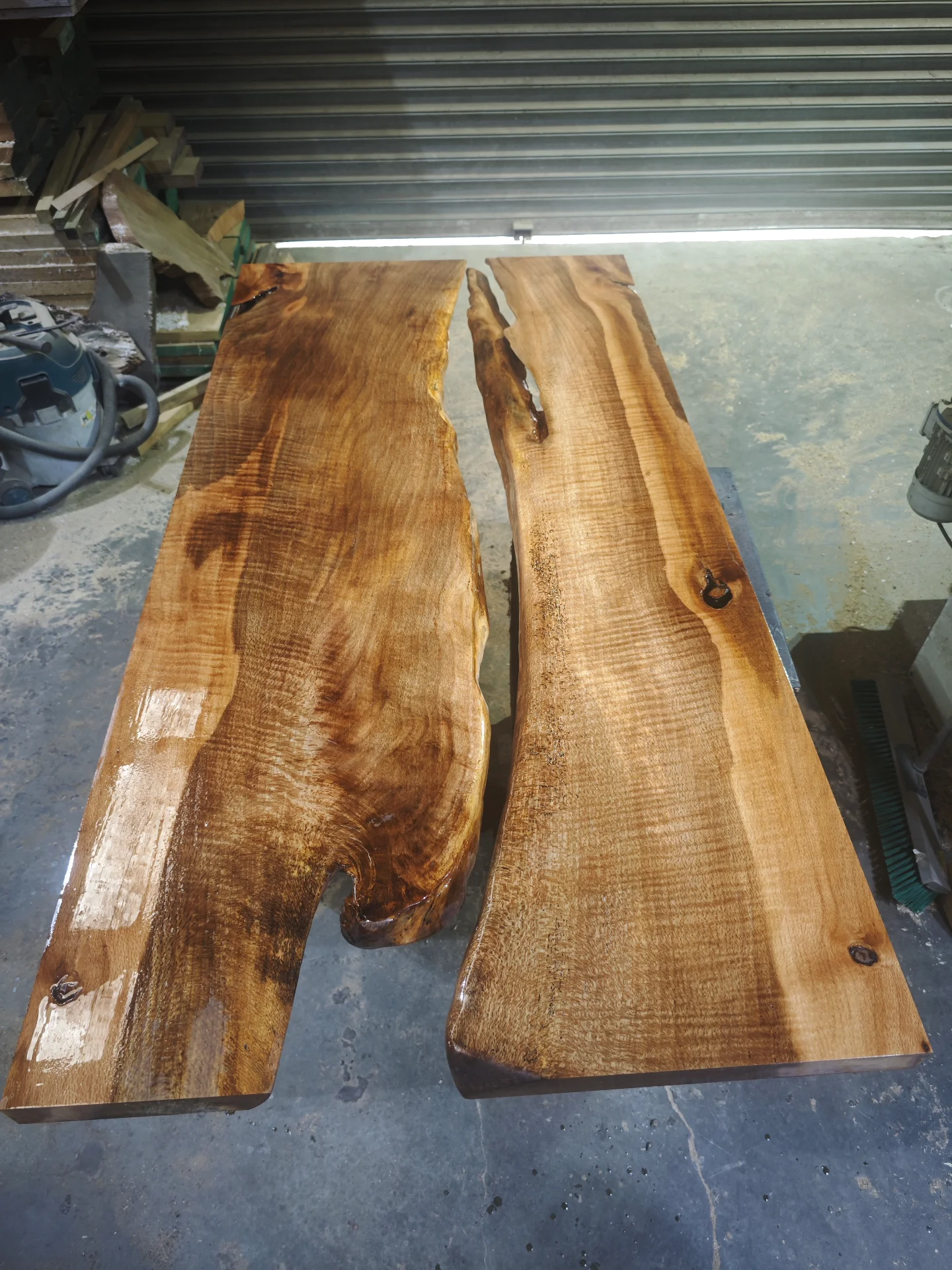 Siberian Elm River Table — Progress photo