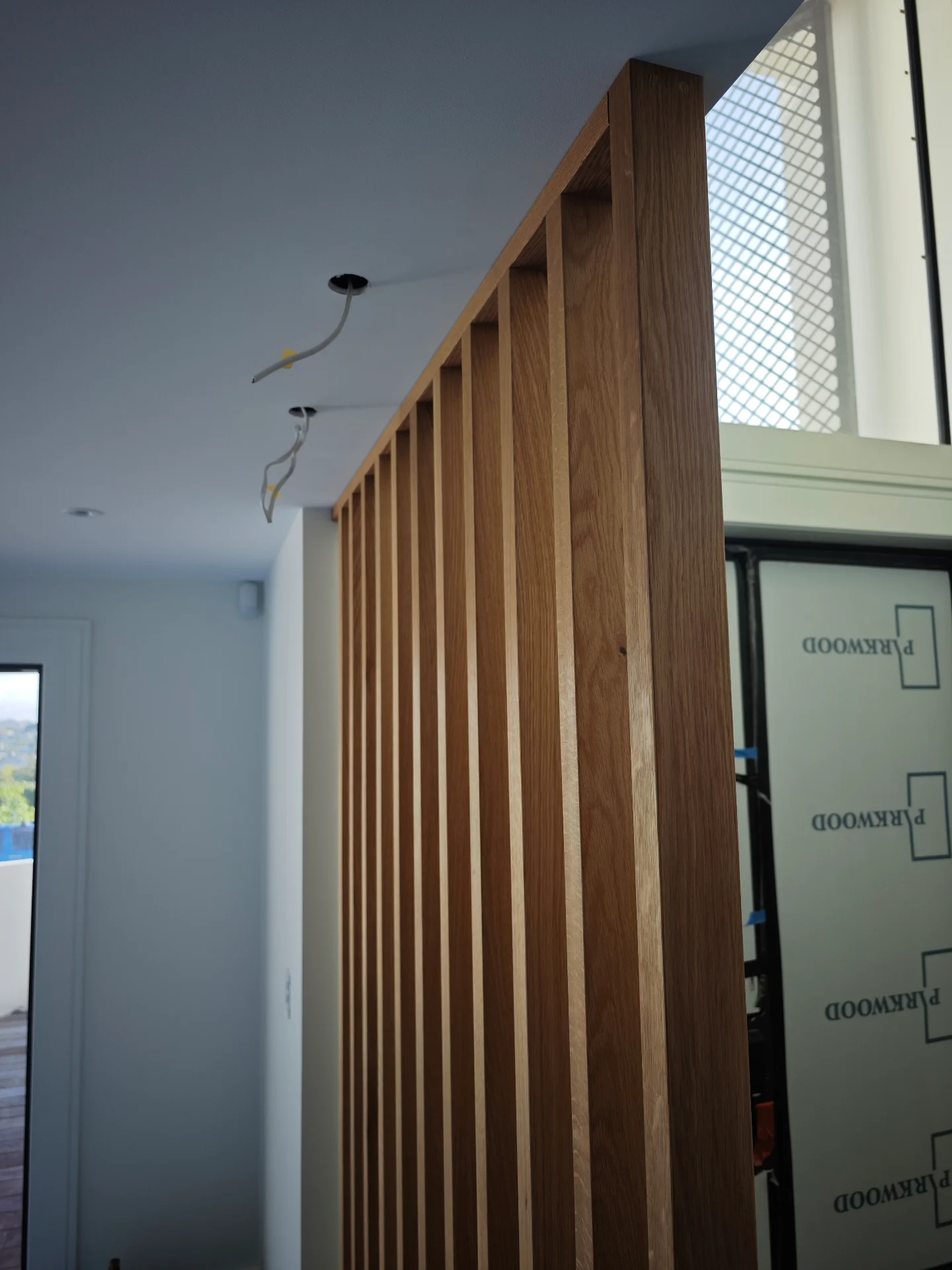 Oak Screen, 33 St Heliers — Progress photo
