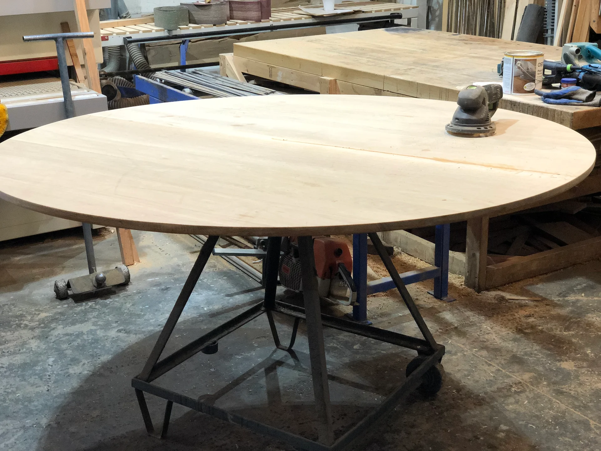 American White Oak Dinging table 1600 — Progress photo