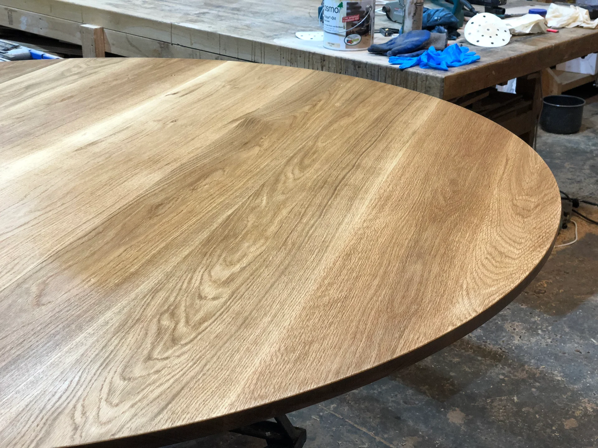 American White Oak Dinging table 1600 — Progress photo