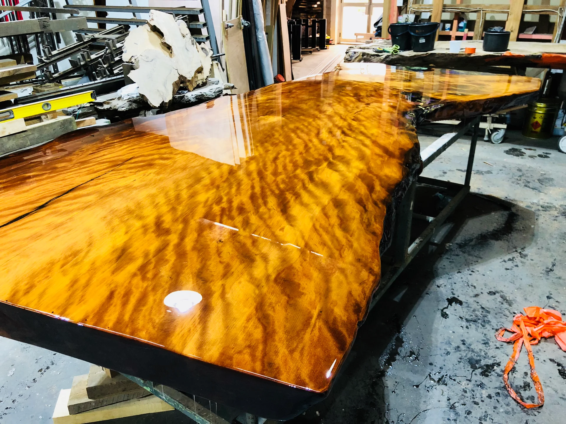 Ansheng's Swamp Kauri table — Progress photo