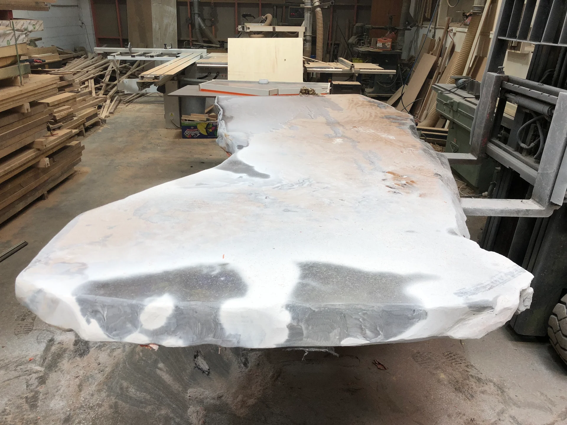 Ansheng's Swamp Kauri table — Progress photo