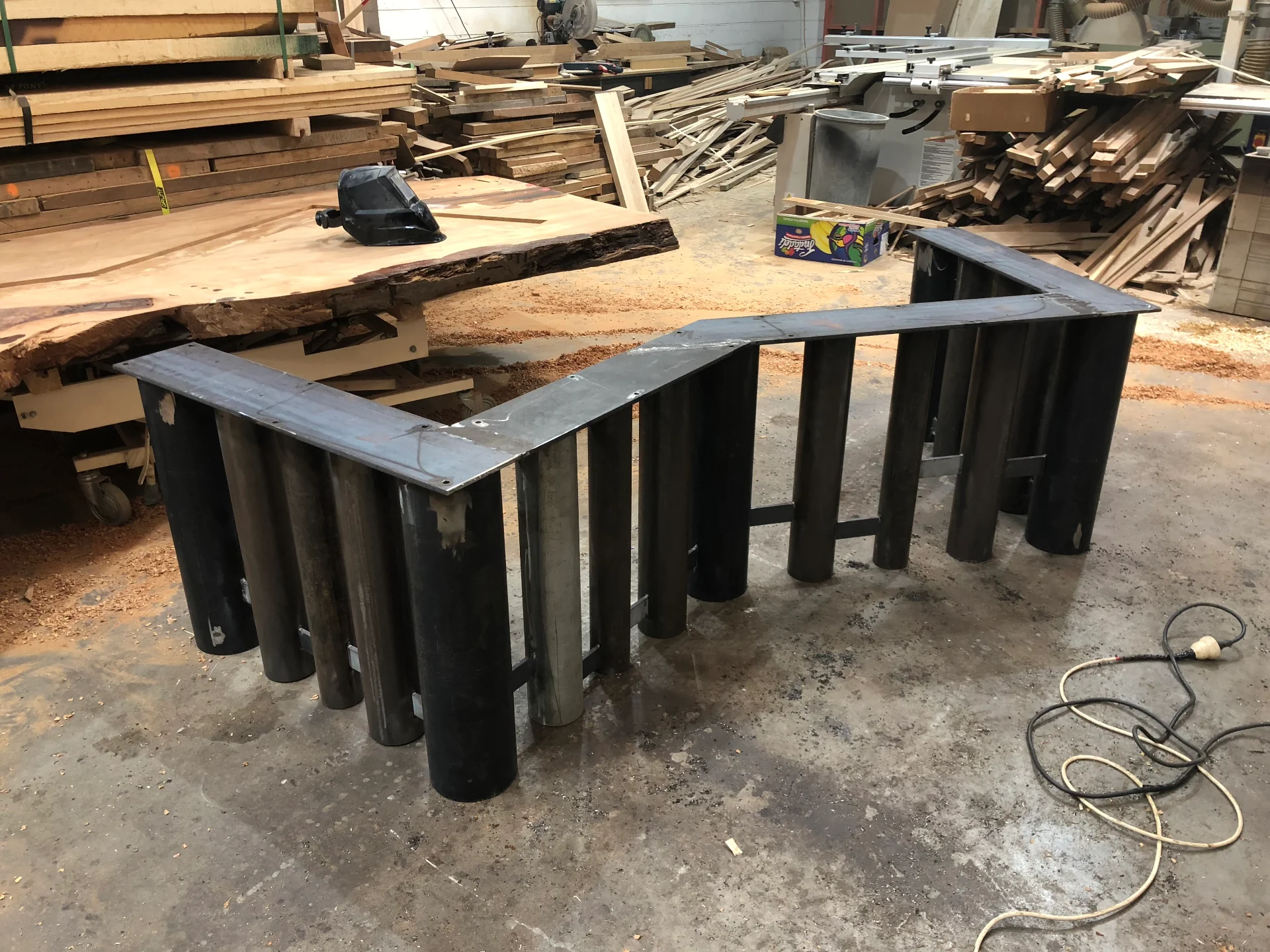 Ansheng's Swamp Kauri table — Progress photo
