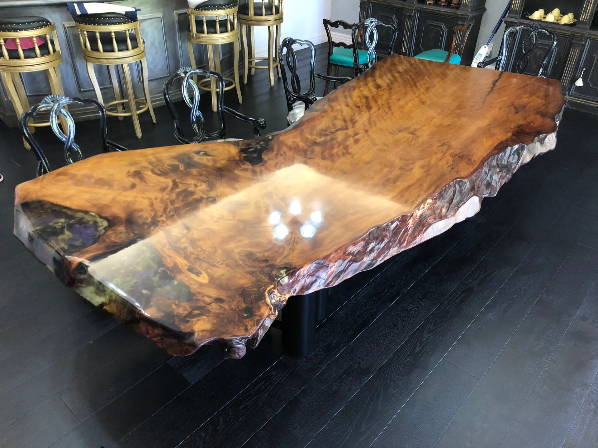 Ansheng's Swamp Kauri table — Progress photo
