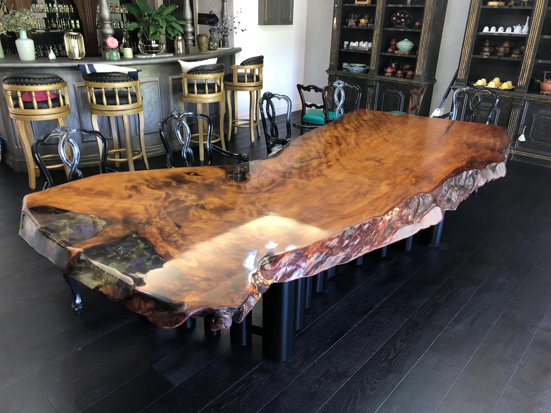 Ansheng's Swamp Kauri table — Progress photo