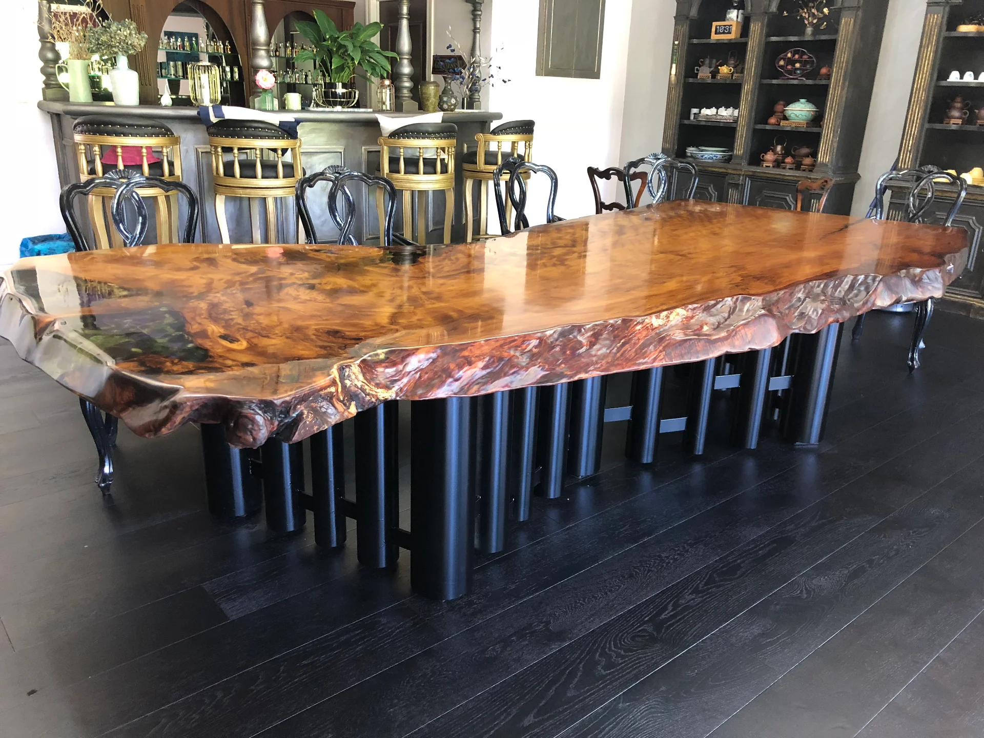 Ansheng's Swamp Kauri table — Progress photo