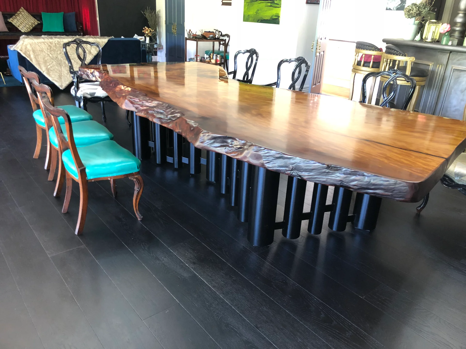 Ansheng's Swamp Kauri table — Progress photo