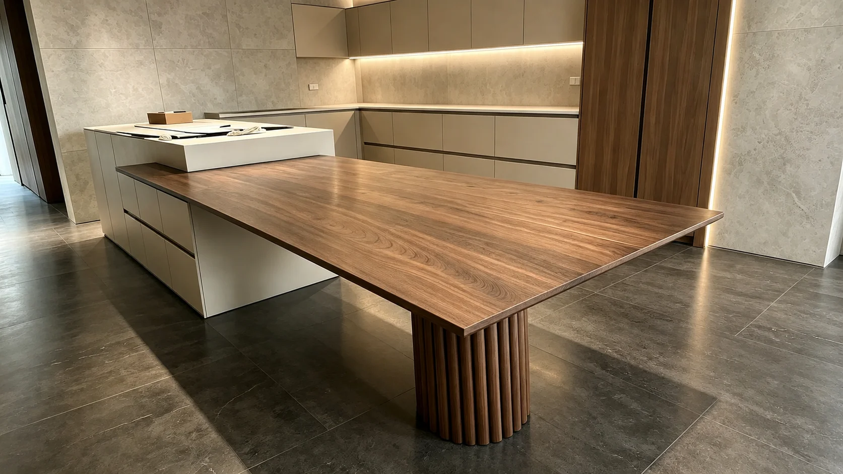 American black walnut table Point View — Bespoke Furniture,Kitchen & Bathroom