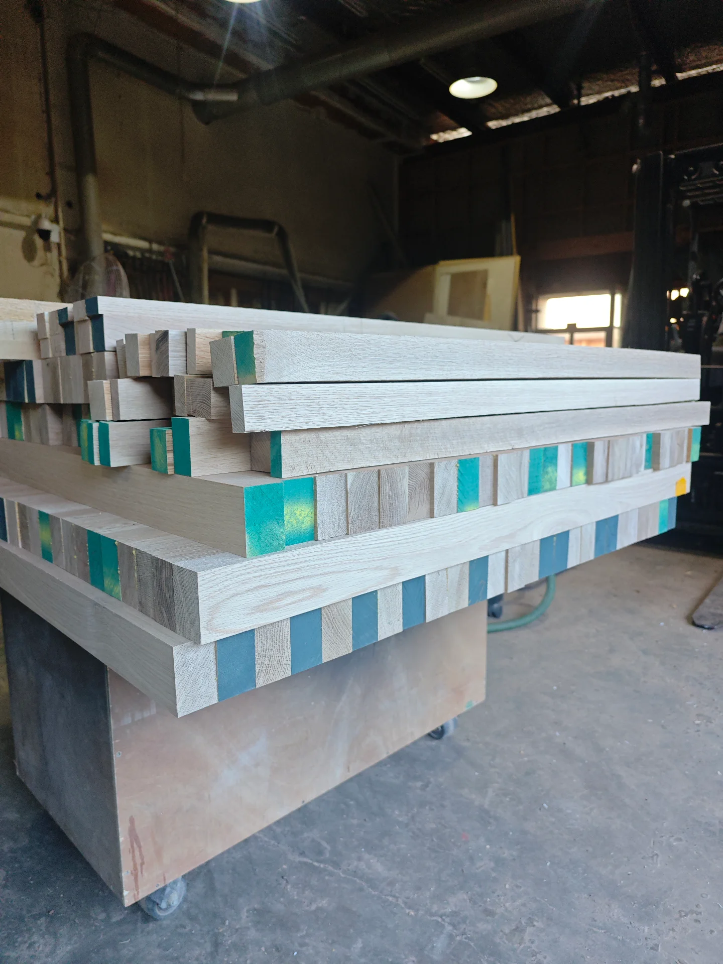 Floating stair treads in Armstrong Ave. — Progress photo