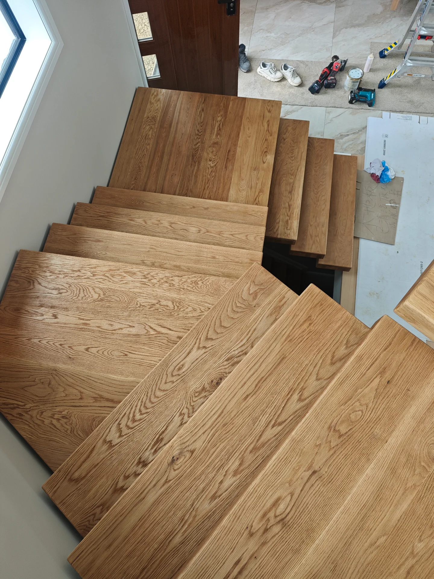 Floating stair treads in Armstrong Ave. — Progress photo