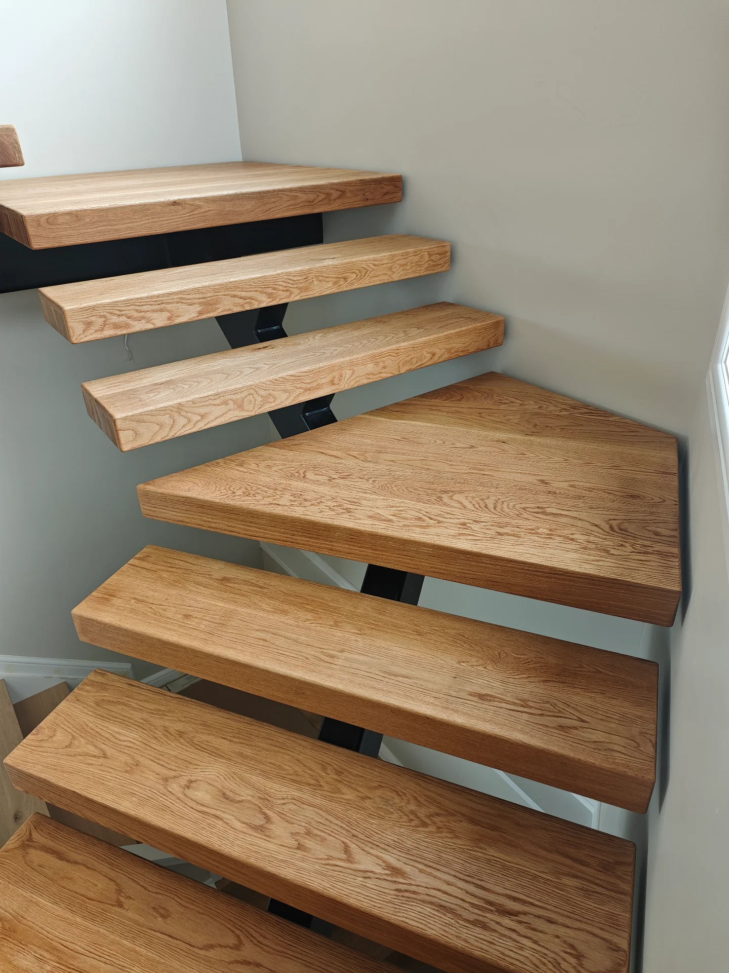 Floating stair treads in Armstrong Ave. — Progress photo