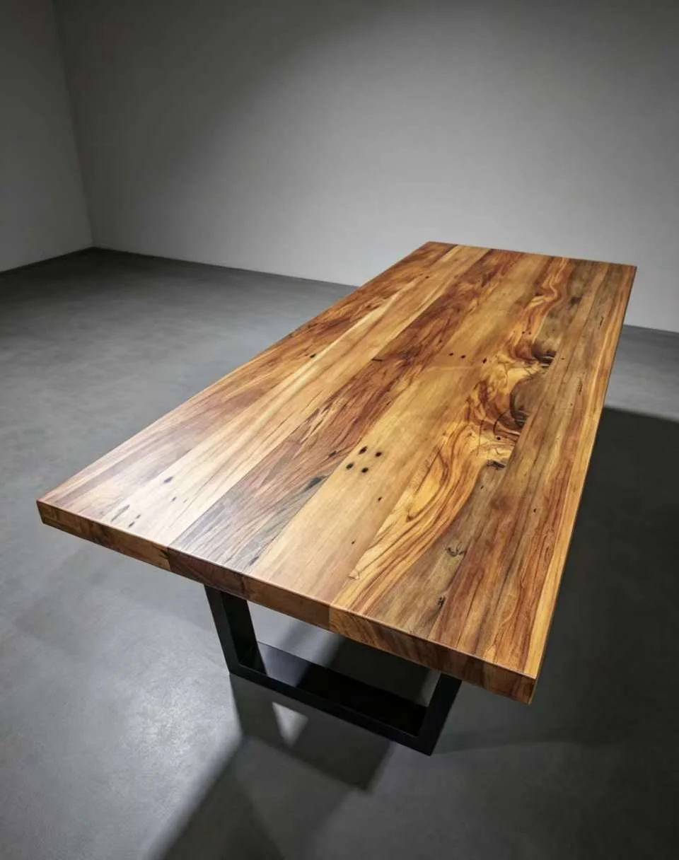 Hayley recycled rimu dining table — Progress photo
