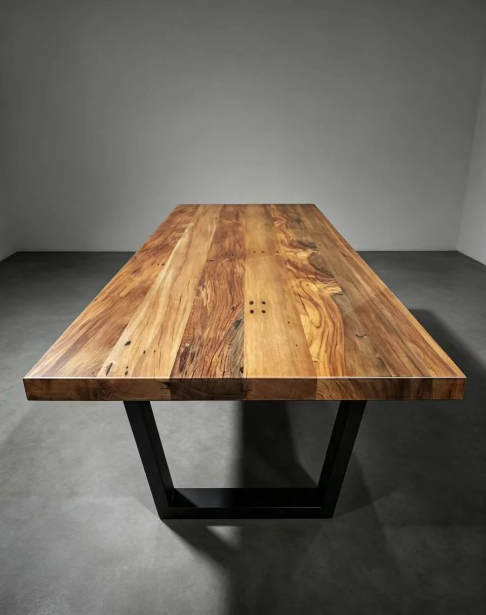Hayley recycled rimu dining table — Progress photo